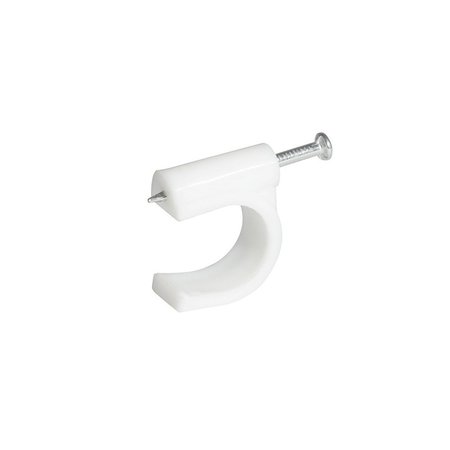 SURTEK White Coaxial Cable Clips 10 Mm 20 Pieces GRAC10